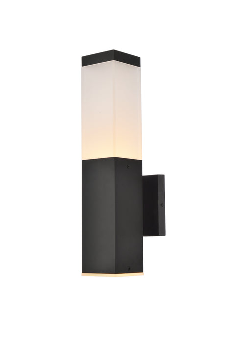 Elegant Lighting LDOD4021BK LED Outdoor Wall Lamp, black