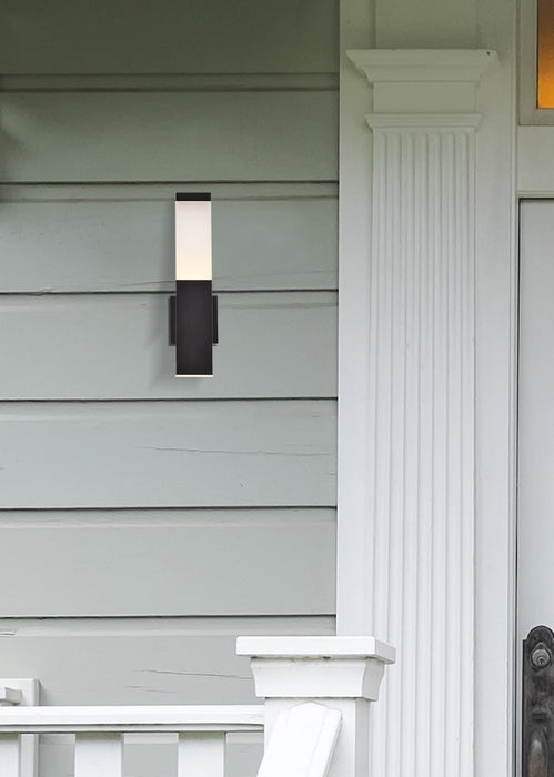 Elegant Lighting LDOD4021BK LED Outdoor Wall Lamp, black