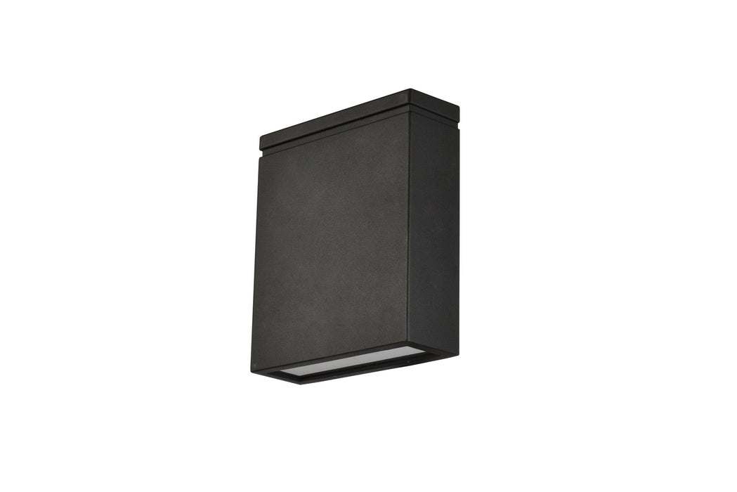 Elegant Lighting LDOD4023BK LED Outdoor Wall Lamp, black