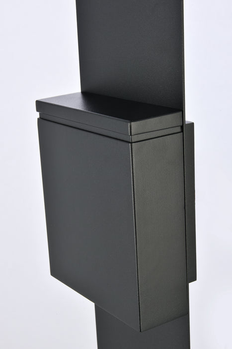 Elegant Lighting LDOD4024BK LED Outdoor Wall Lamp, black