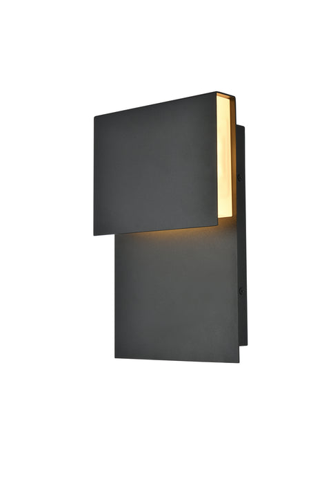 Elegant Lighting LDOD4029BK LED Outdoor Wall Lamp, black