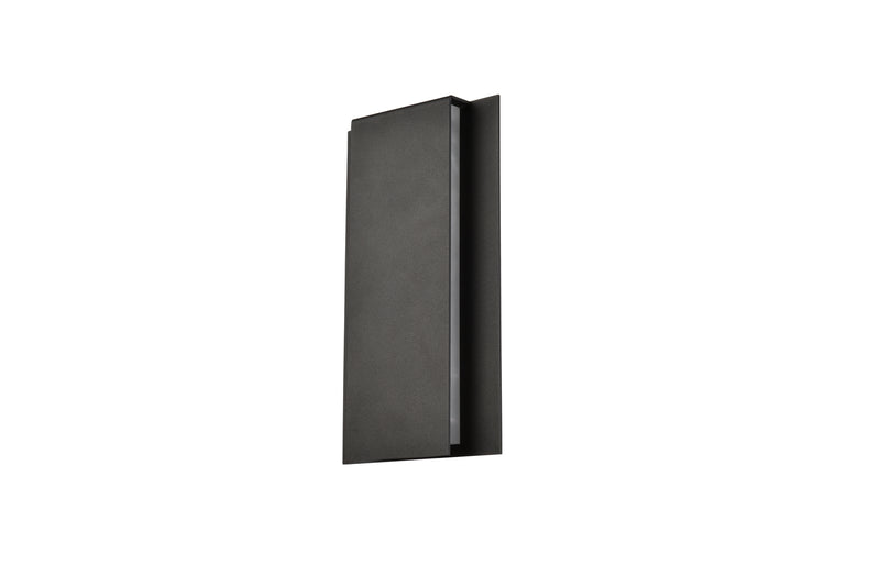 Elegant Lighting LDOD4033BK LED Outdoor Wall Lamp, black
