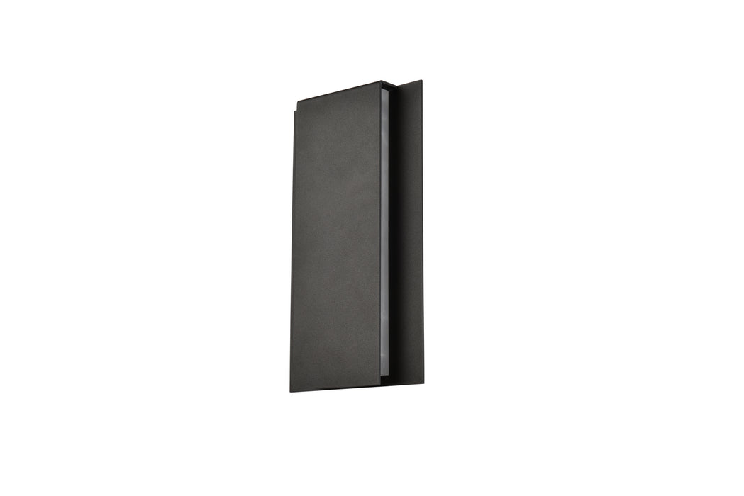 Elegant Lighting LDOD4033BK LED Outdoor Wall Lamp, black