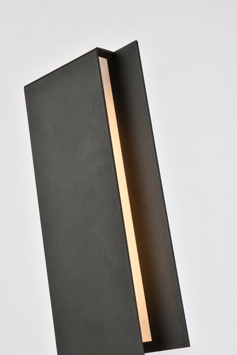 Elegant Lighting LDOD4033BK LED Outdoor Wall Lamp, black