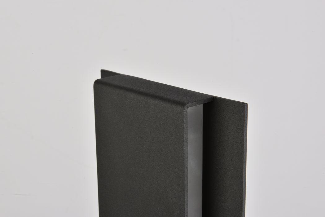Elegant Lighting LDOD4033BK LED Outdoor Wall Lamp, black