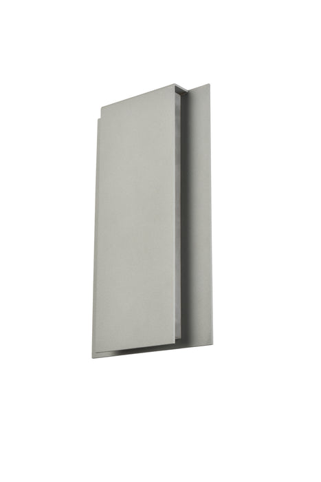 Elegant Lighting LDOD4033S LED Outdoor Wall Lamp, Silver