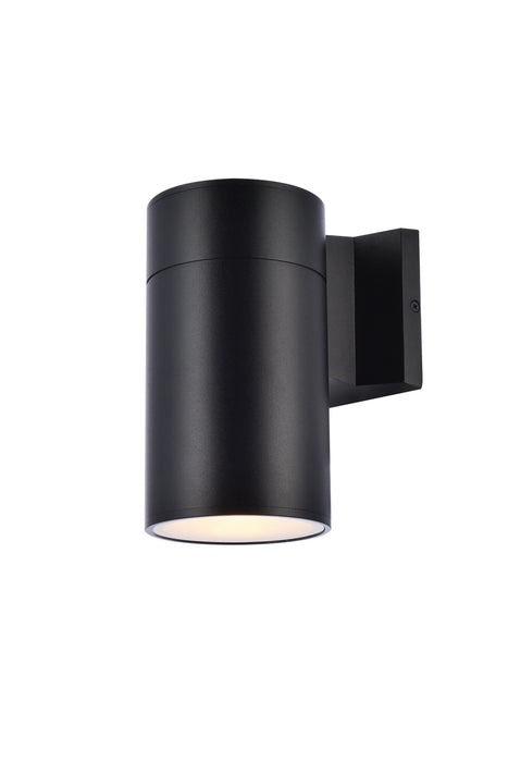 Elegant Lighting LDOD4039BK LED Outdoor Wall Lamp, black