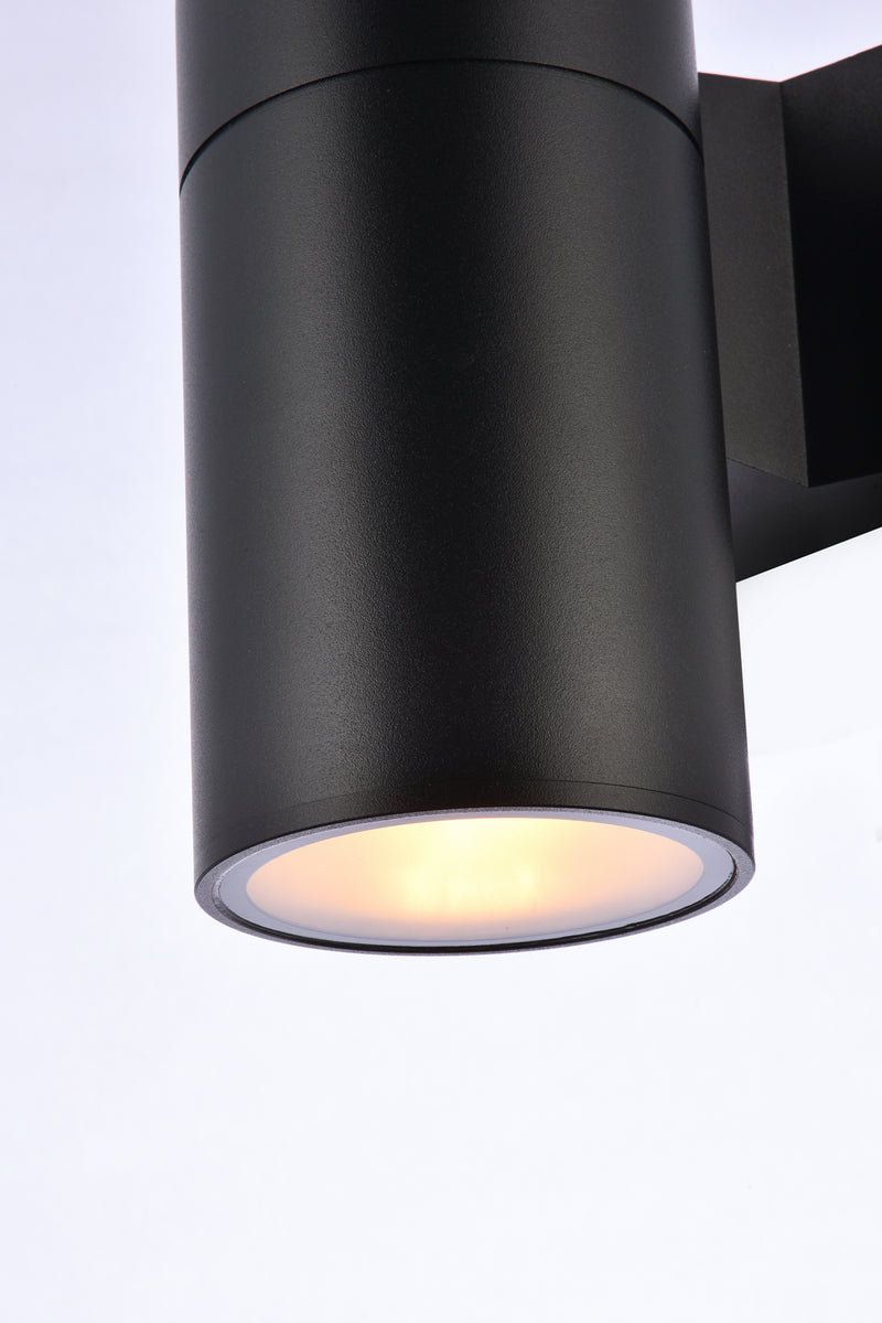 Elegant Lighting LDOD4039BK LED Outdoor Wall Lamp, black
