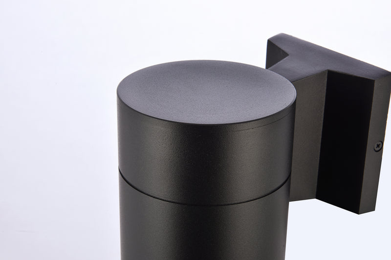 Elegant Lighting LDOD4039BK LED Outdoor Wall Lamp, black