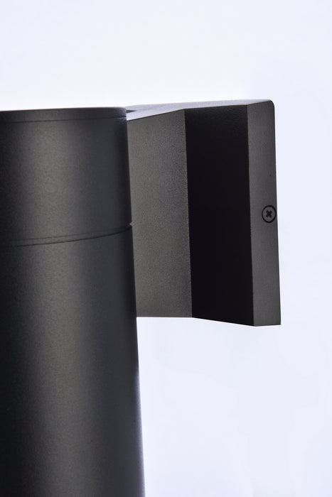 Elegant Lighting LDOD4039BK LED Outdoor Wall Lamp, black