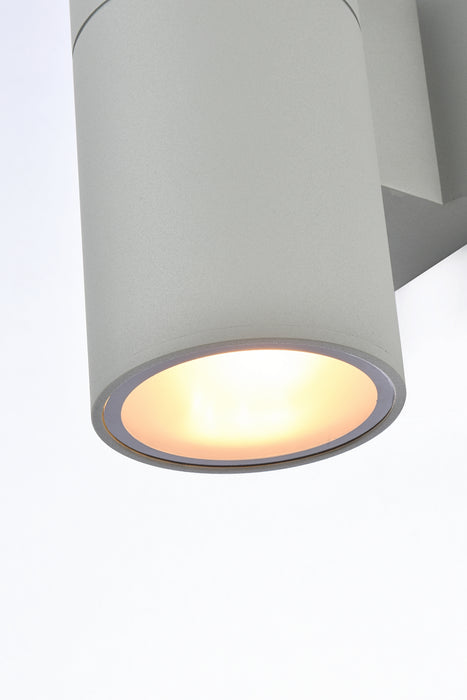 Elegant Lighting LDOD4039S Outdoor Wall Mount, Silver