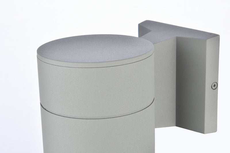 Elegant Lighting LDOD4039S Outdoor Wall Mount, Silver