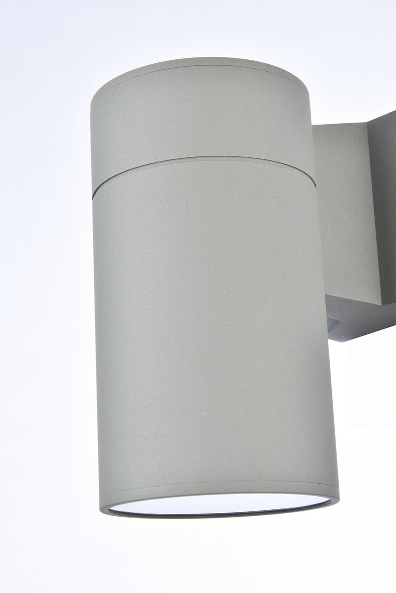 Elegant Lighting LDOD4039S Outdoor Wall Mount, Silver