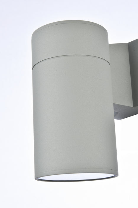 Elegant Lighting LDOD4039S Outdoor Wall Mount, Silver