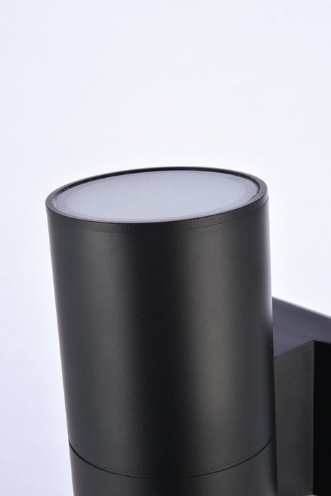 Elegant Lighting LDOD4040BK Outdoor Wall Mount, black