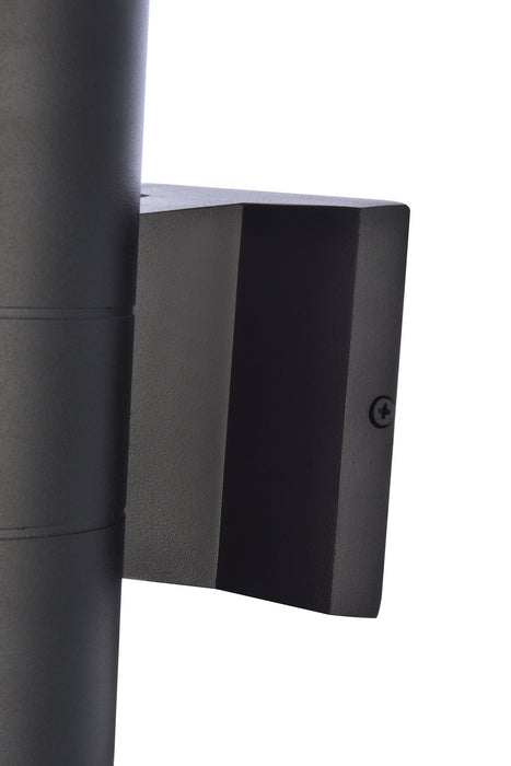 Elegant Lighting LDOD4040BK Outdoor Wall Mount, black