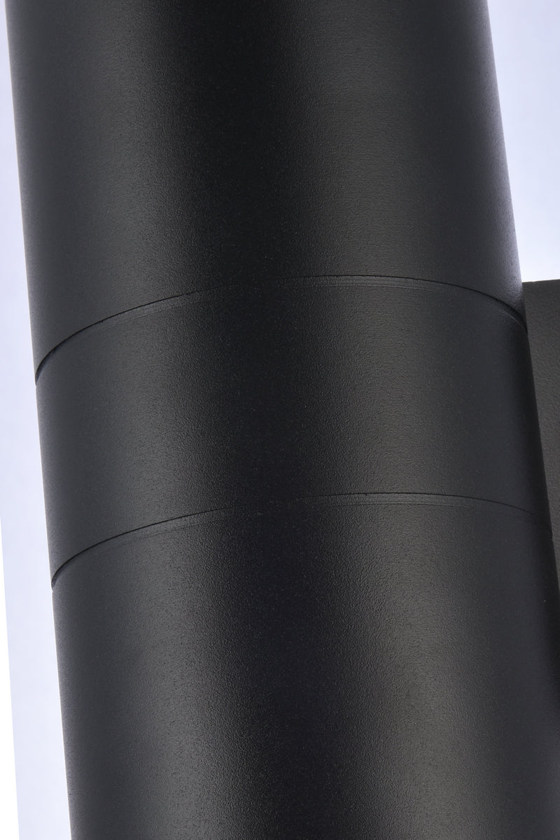Elegant Lighting LDOD4040BK Outdoor Wall Mount, black