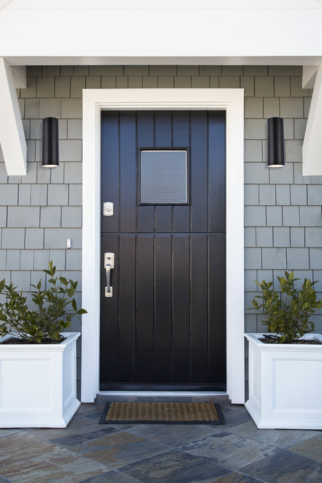 Elegant Lighting LDOD4040BK Outdoor Wall Mount, black