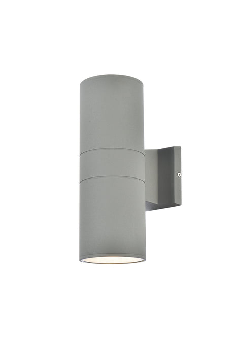 Elegant Lighting LDOD4040S Outdoor Wall Mount, Silver
