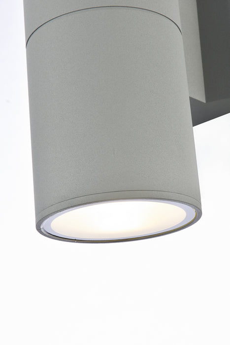 Elegant Lighting LDOD4040S Outdoor Wall Mount, Silver