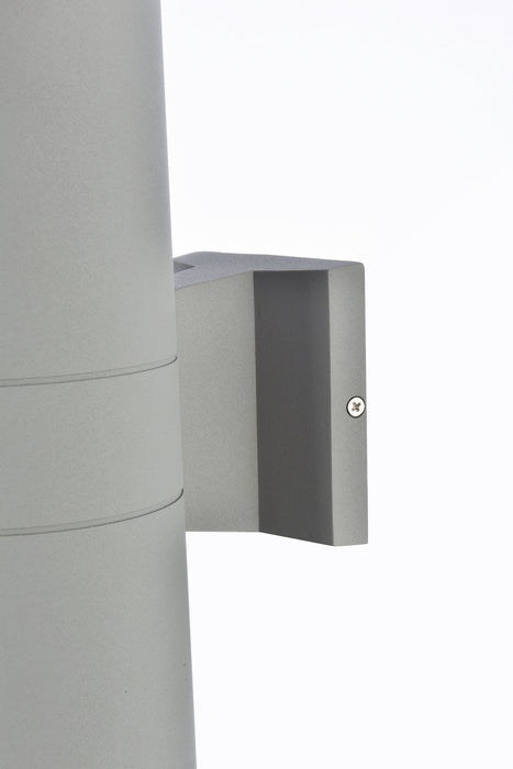 Elegant Lighting LDOD4040S Outdoor Wall Mount, Silver
