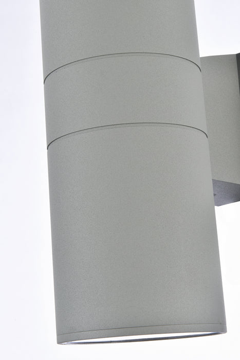 Elegant Lighting LDOD4040S Outdoor Wall Mount, Silver