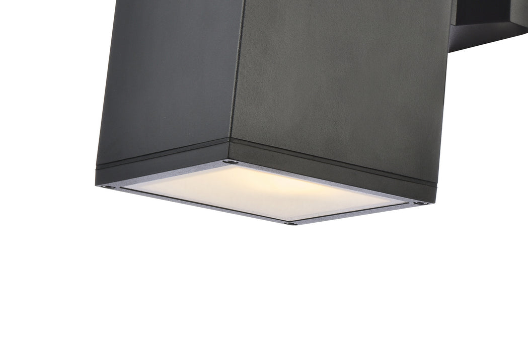 Elegant Lighting LDOD4041BK Outdoor Wall Mount, black