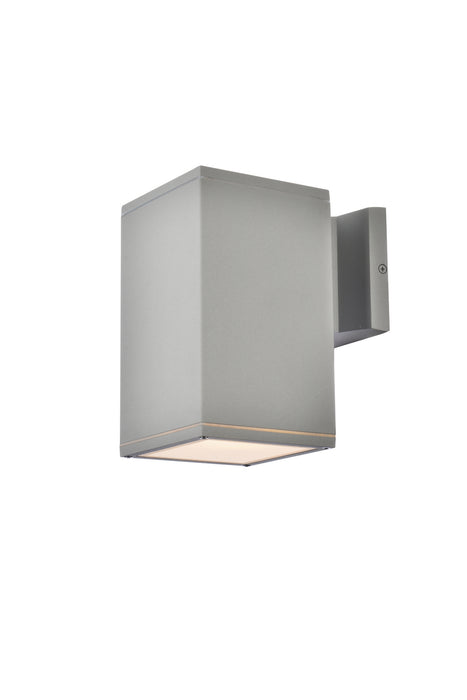 Elegant Lighting LDOD4041S Outdoor Wall Mount, Silver