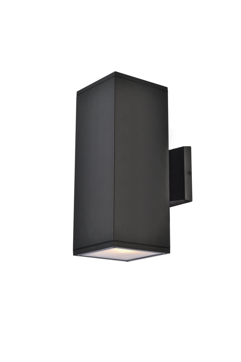 Elegant Lighting LDOD4042BK Outdoor Wall Mount, black