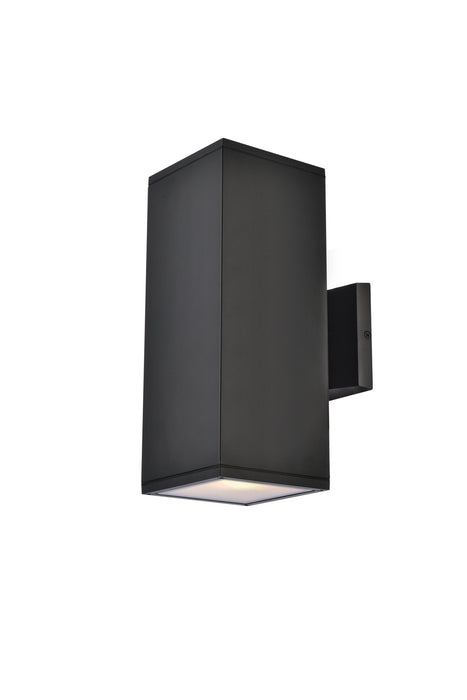 Elegant Lighting LDOD4042BK Outdoor Wall Mount, black