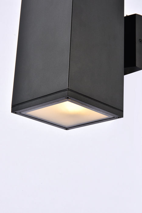 Elegant Lighting LDOD4042BK Outdoor Wall Mount, black