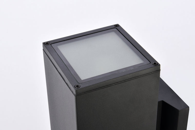 Elegant Lighting LDOD4042BK Outdoor Wall Mount, black