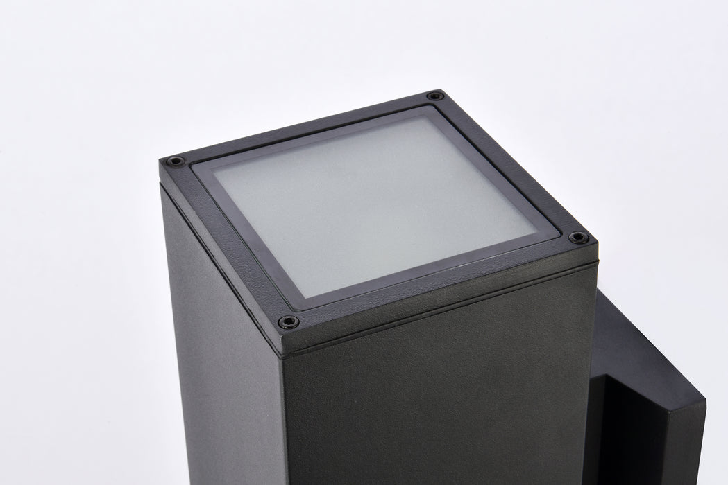 Elegant Lighting LDOD4042BK Outdoor Wall Mount, black