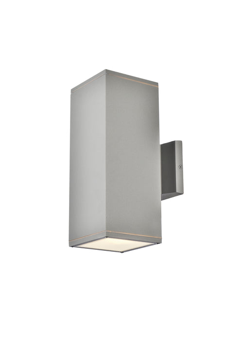 Elegant Lighting LDOD4042S Outdoor Wall Mount, Silver