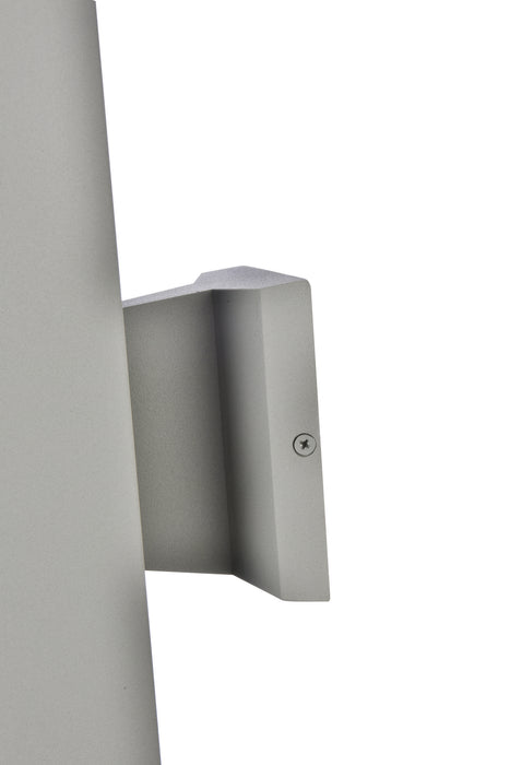 Elegant Lighting LDOD4042S Outdoor Wall Mount, Silver
