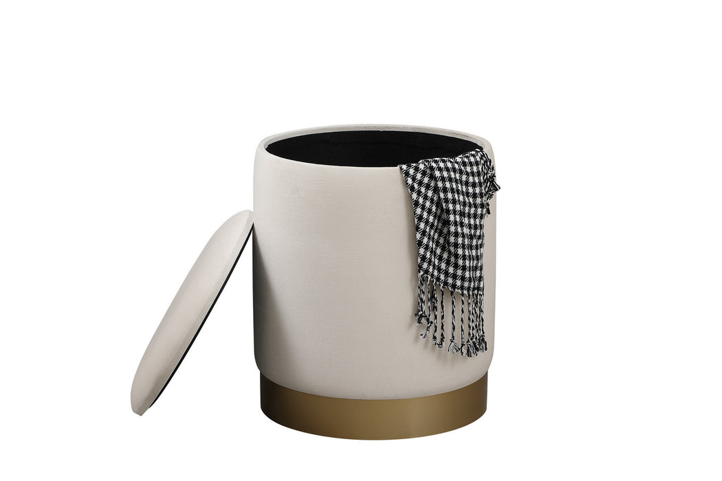 Elegant Lighting OT1015BGE Ottoman, Beige
