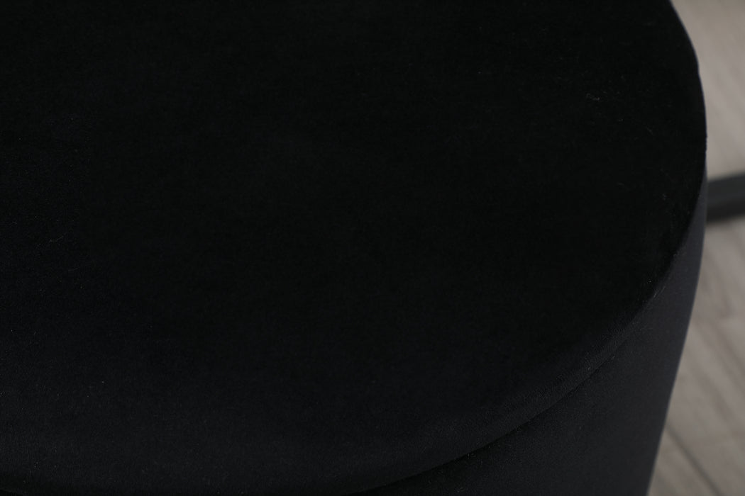 Elegant Lighting OT1015BK Ottoman, Black
