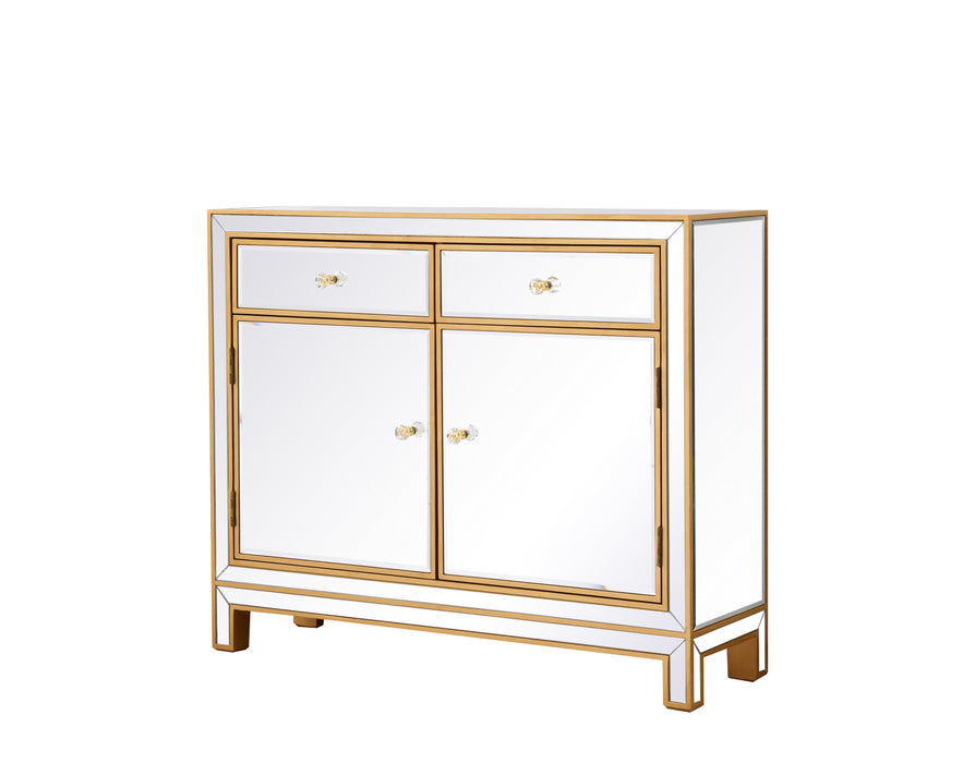 Elegant Lighting MF72002G Nightstand, Antique Gold