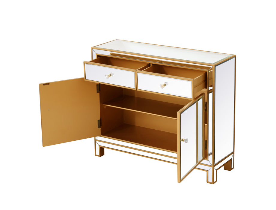 Elegant Lighting MF72002G Nightstand, Antique Gold