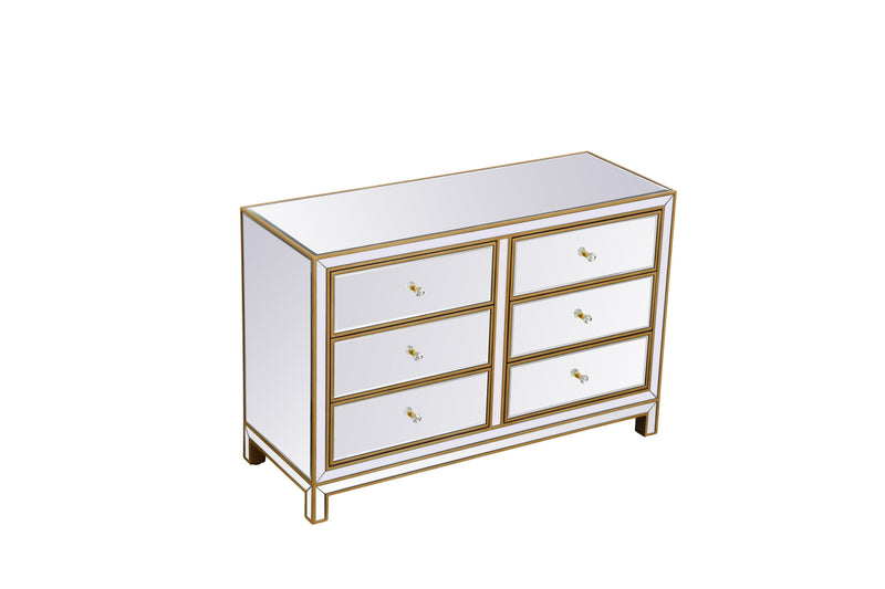 Elegant Lighting MF72017G Dresser, Antique Gold