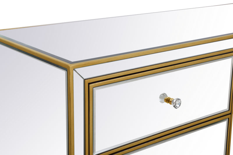 Elegant Lighting MF72017G Dresser, Antique Gold