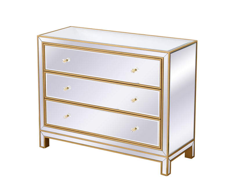 Elegant Lighting MF72019G Chest, Antique Gold