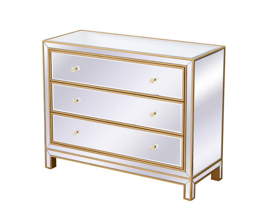 Elegant Lighting MF72019G Chest, Antique Gold