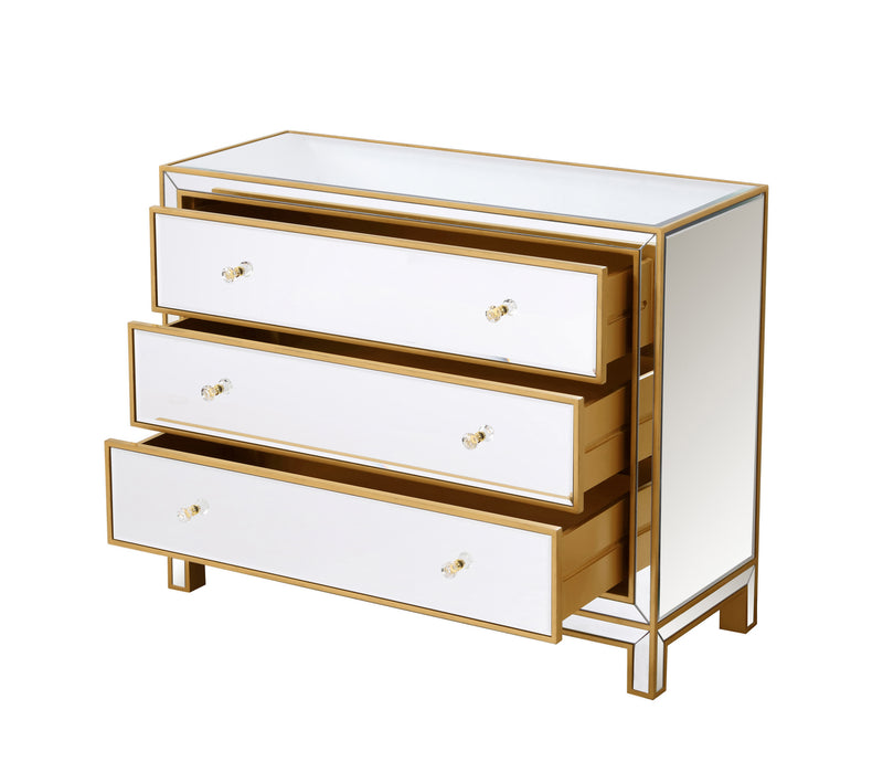 Elegant Lighting MF72019G Chest, Antique Gold
