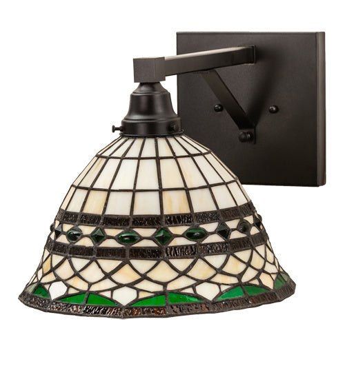 Meyda Tiffany 202145 One Light Wall Sconce, Textured Black