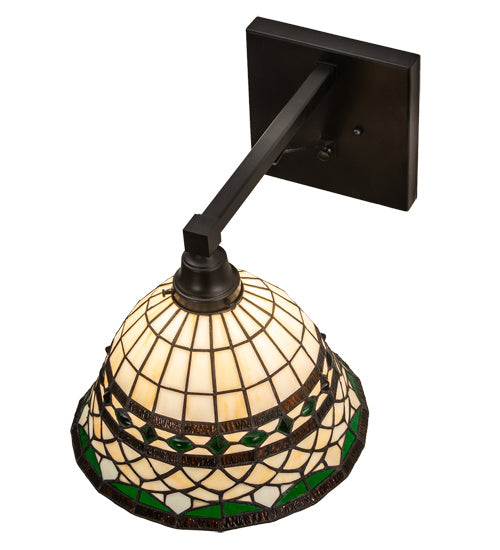 Meyda Tiffany 202145 One Light Wall Sconce, Textured Black