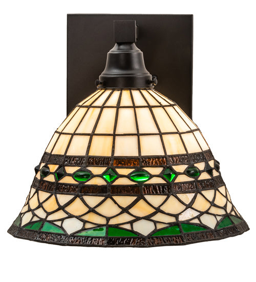 Meyda Tiffany 202145 One Light Wall Sconce, Textured Black
