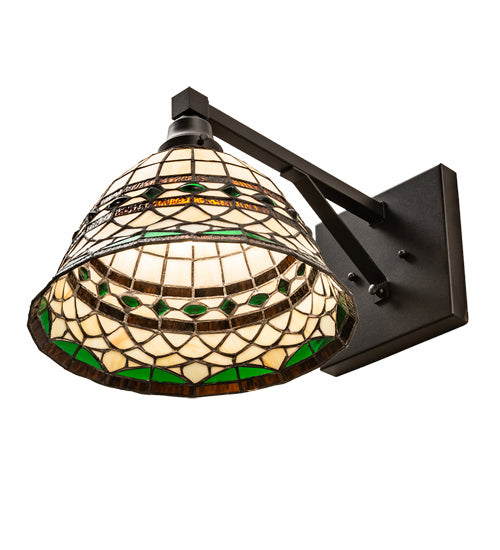 Meyda Tiffany 202145 One Light Wall Sconce, Textured Black