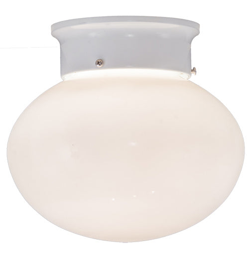 Meyda Tiffany 214386 One Light Flushmount, White