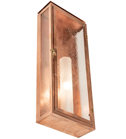 Meyda Tiffany 222734 LED Wall Sconce, Raw Copper And Raw Brass